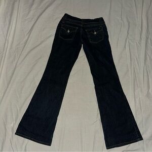 Vintage Low Rise Flare Dark Blue Denim Angels Jeans!
